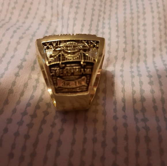 New super bowl ring. Forty niners